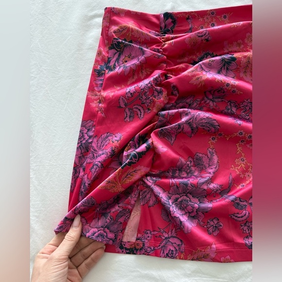 Free People Pink and Purple Mini Skirt - Picture 5 of 9